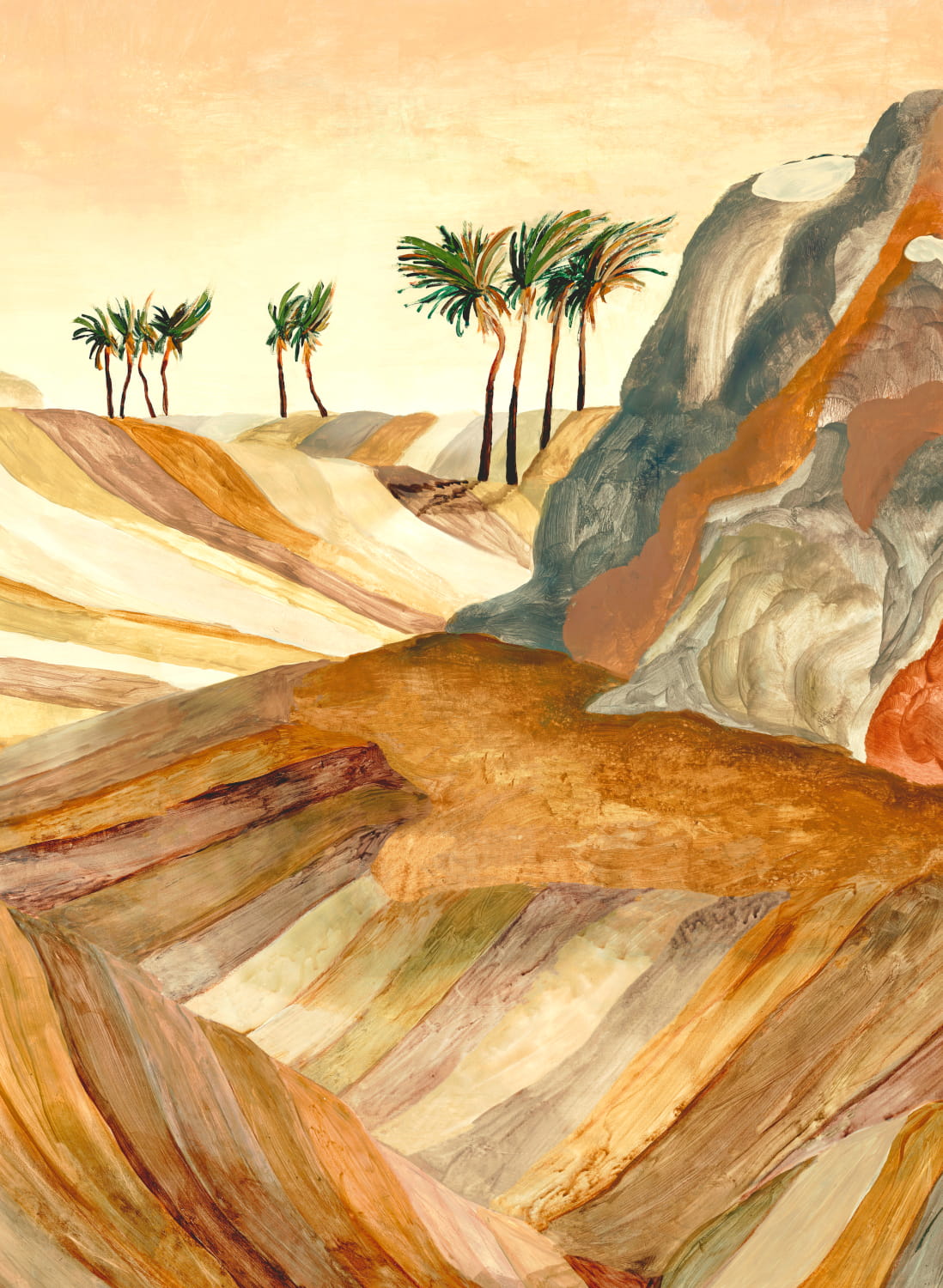Wandbild Zerzura - Warm Sand