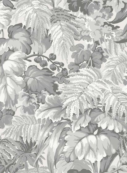 Tapete Royal Fernery - Warm Grey