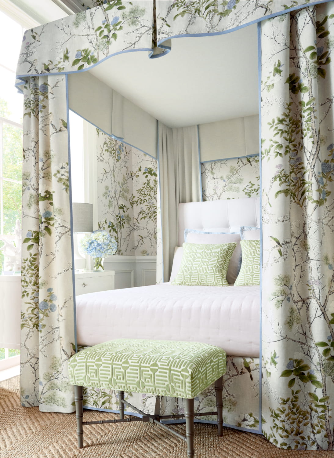 Wallpaper Katsura - Cream and Lavender