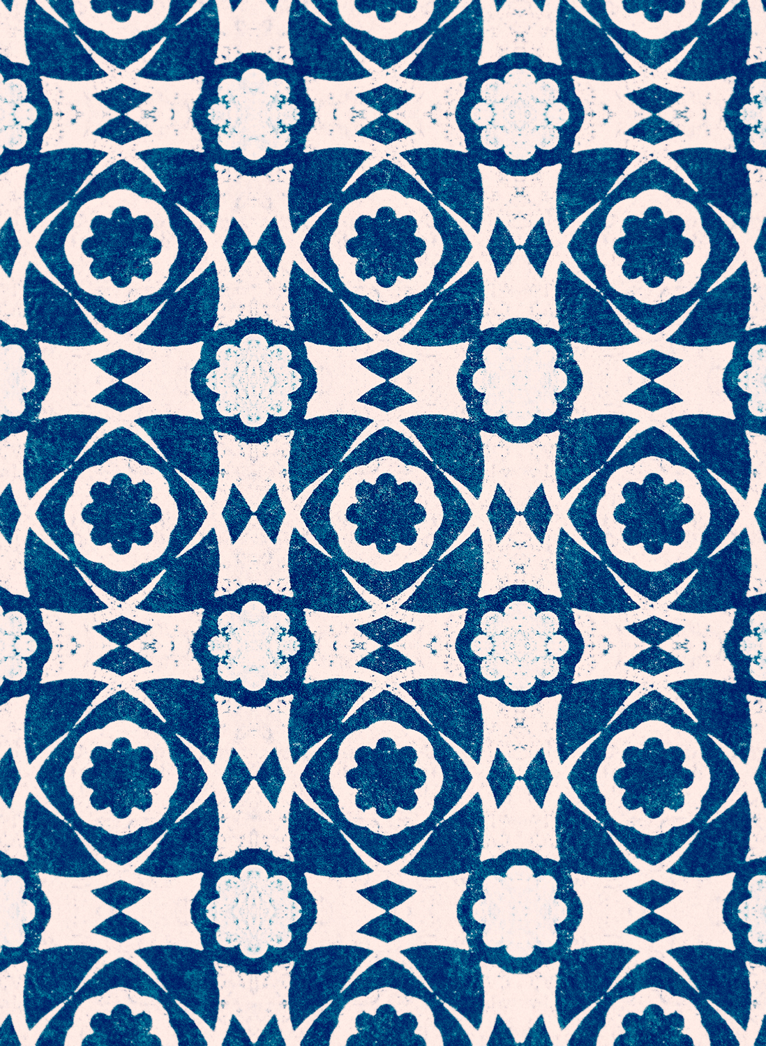 Tapete Aegean Tiles - Indigo