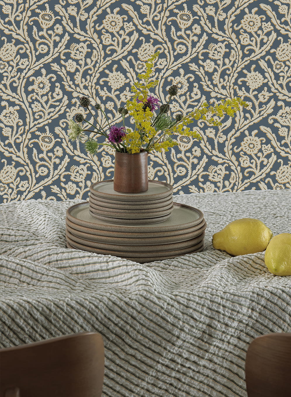 Tapete Letti - Navy and Mustard