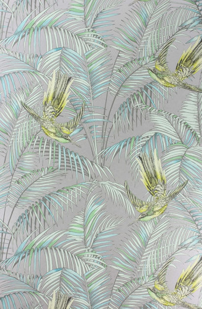 Tapete Sunbird - Silver/ Lemon/ Jade