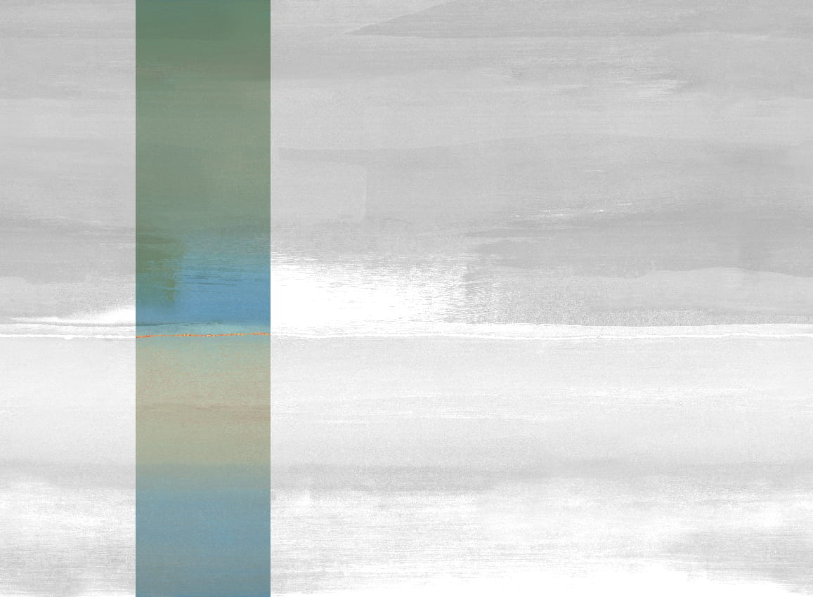 Wandbild Alegranza - Green Blue Panel 2