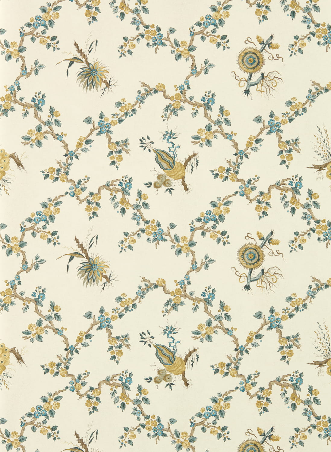 Tapete Trelliage - Chamomile/ Chalk