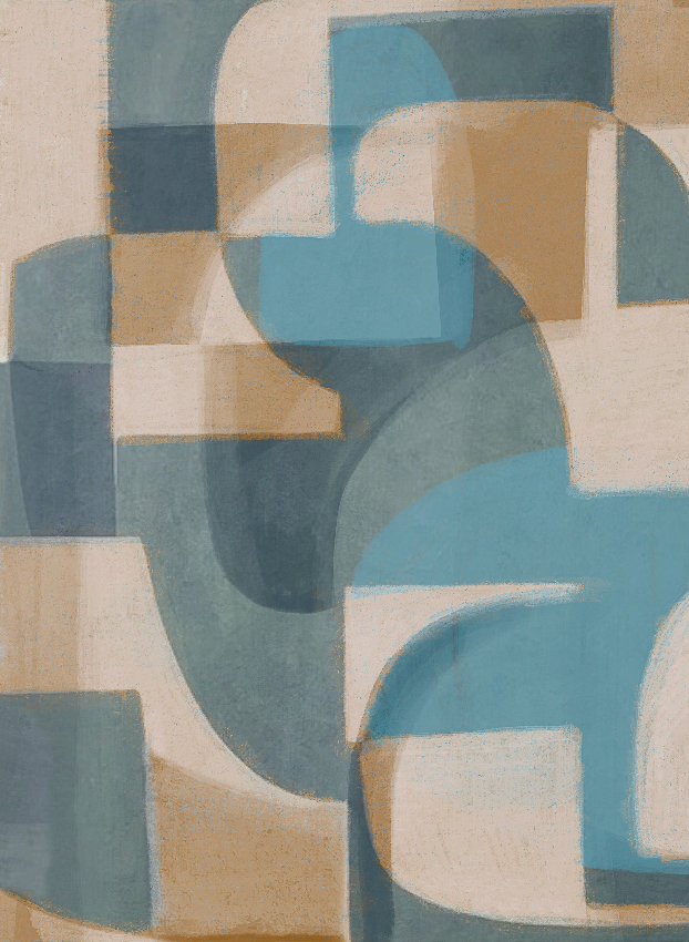 Wandbild Pacha - Turquoise Panel 1