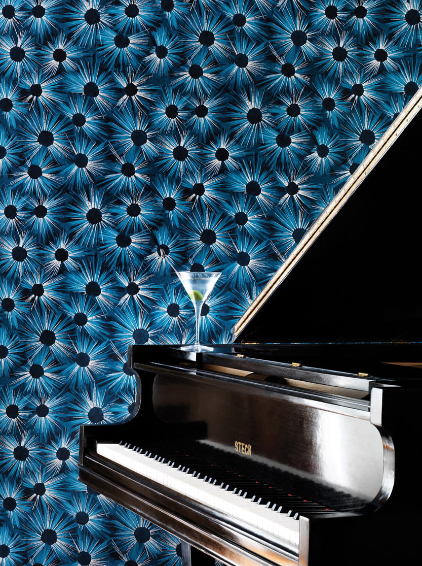 Tapete Estella - Midnight Blue/ Gilver