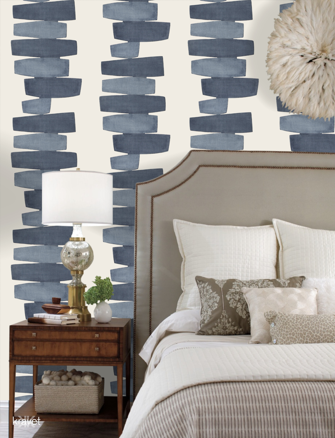 Tapete Stacked - Indigo