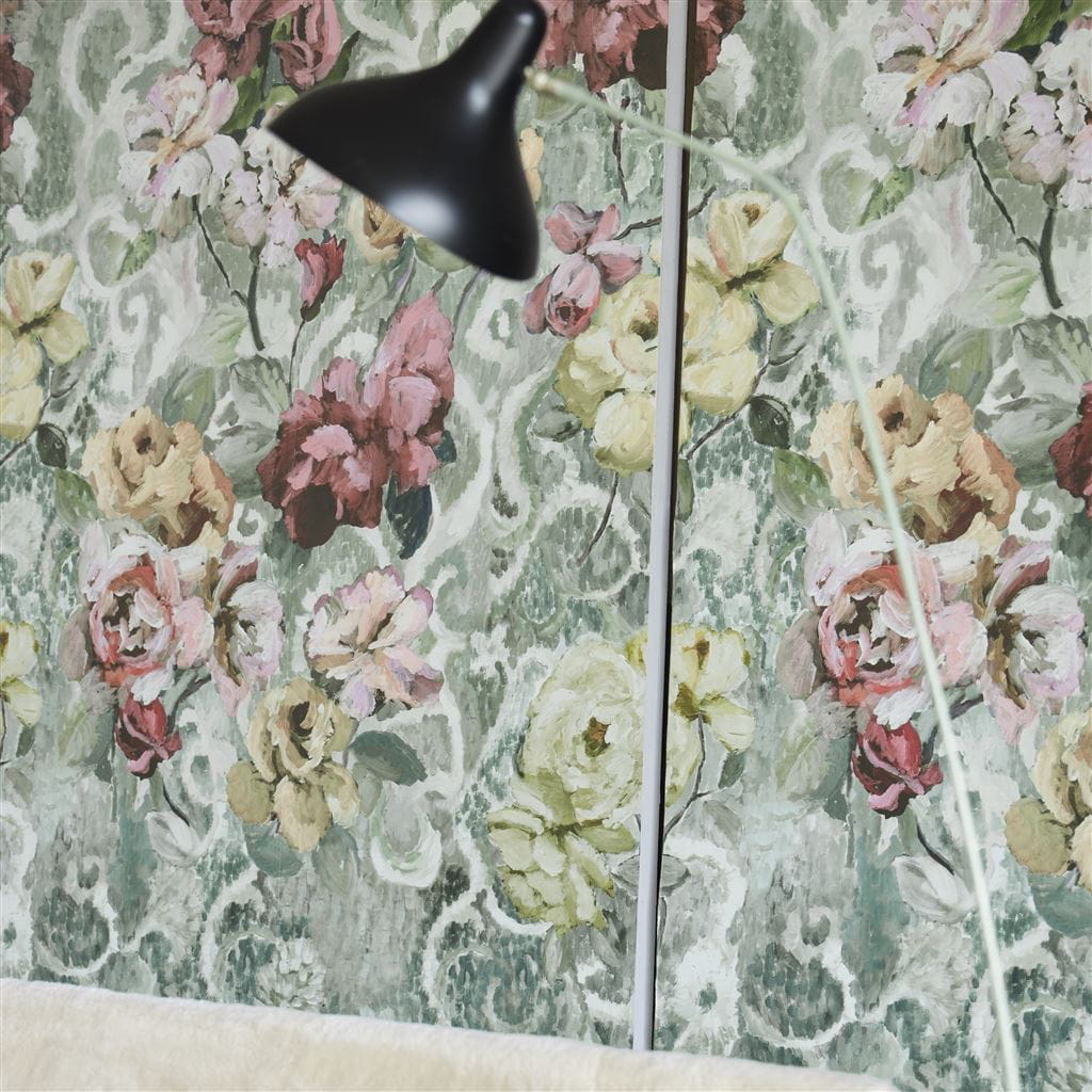 Tapete Tapestry Flower - Eau de Nil