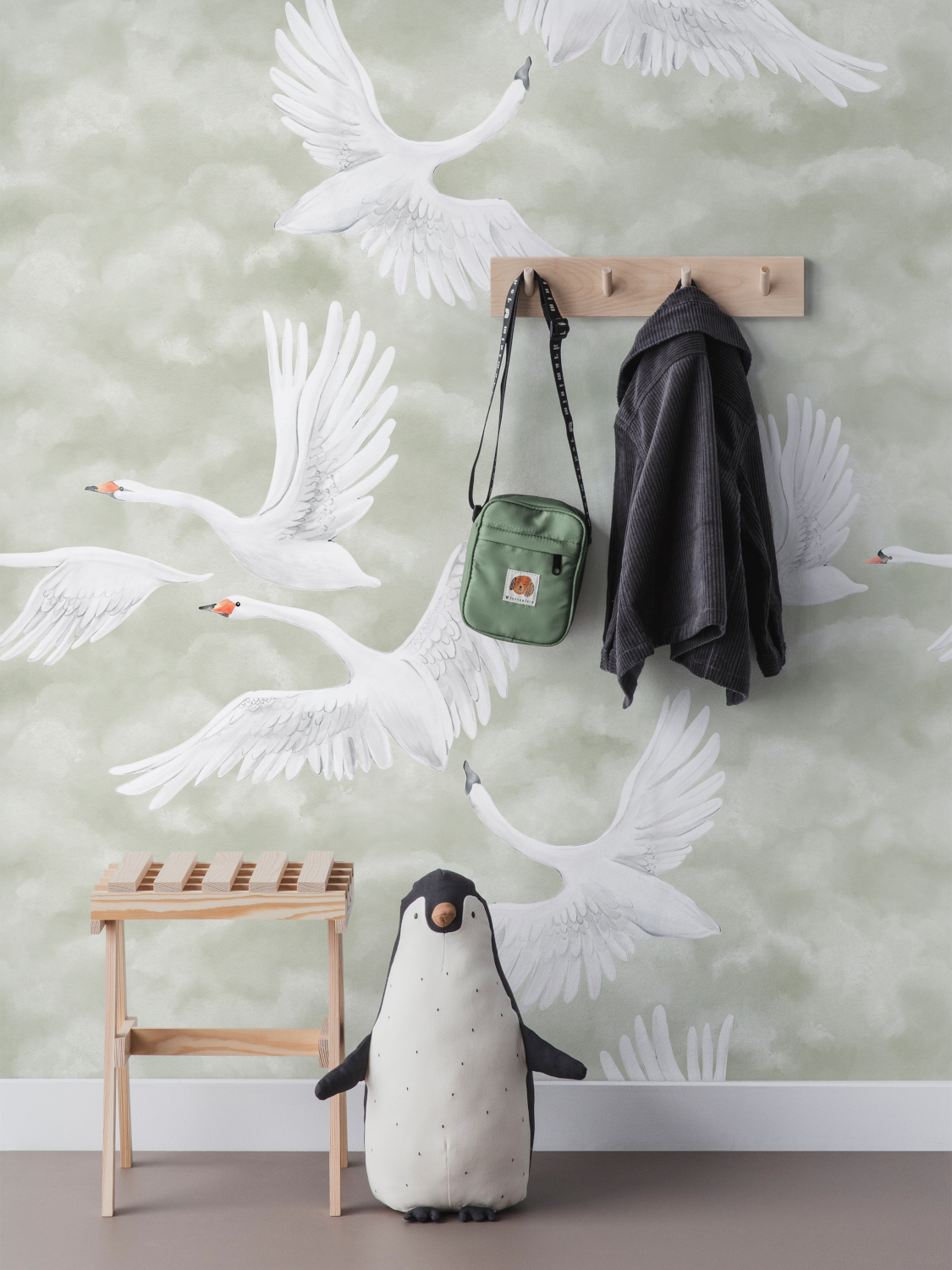 Wandbild Clouds Swans - 9414W