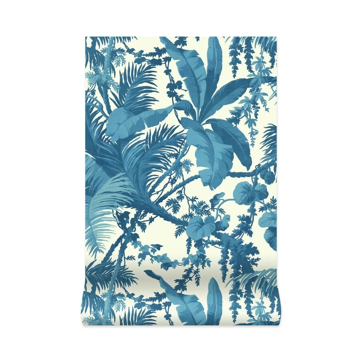 Tapete Pampas - White/ Cerulean