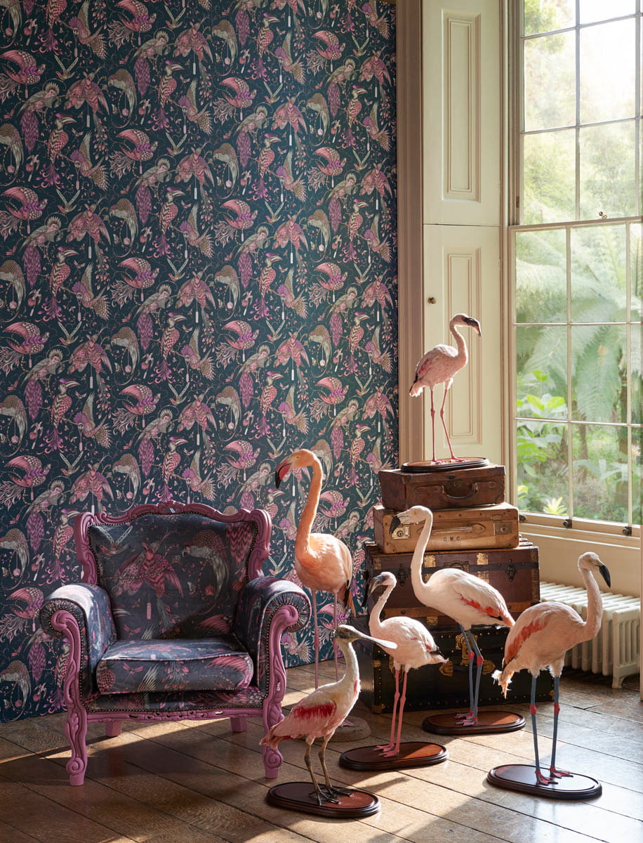 Tapete Audubon - Pink