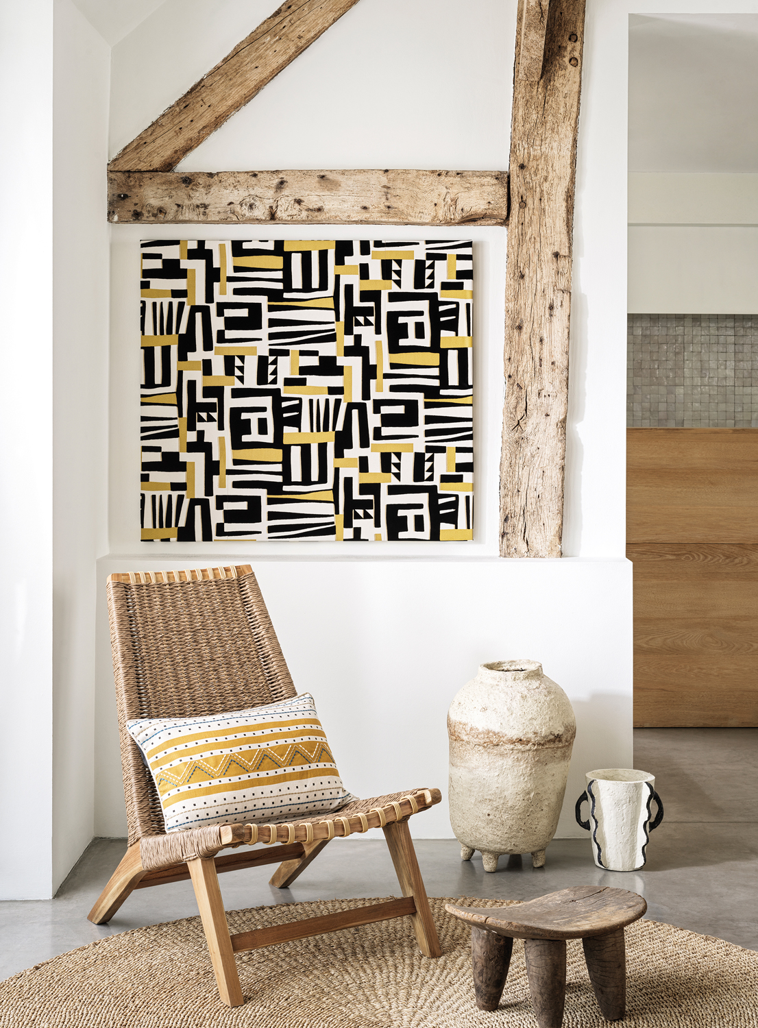 Tapete Zawaya - Black/ Ivory