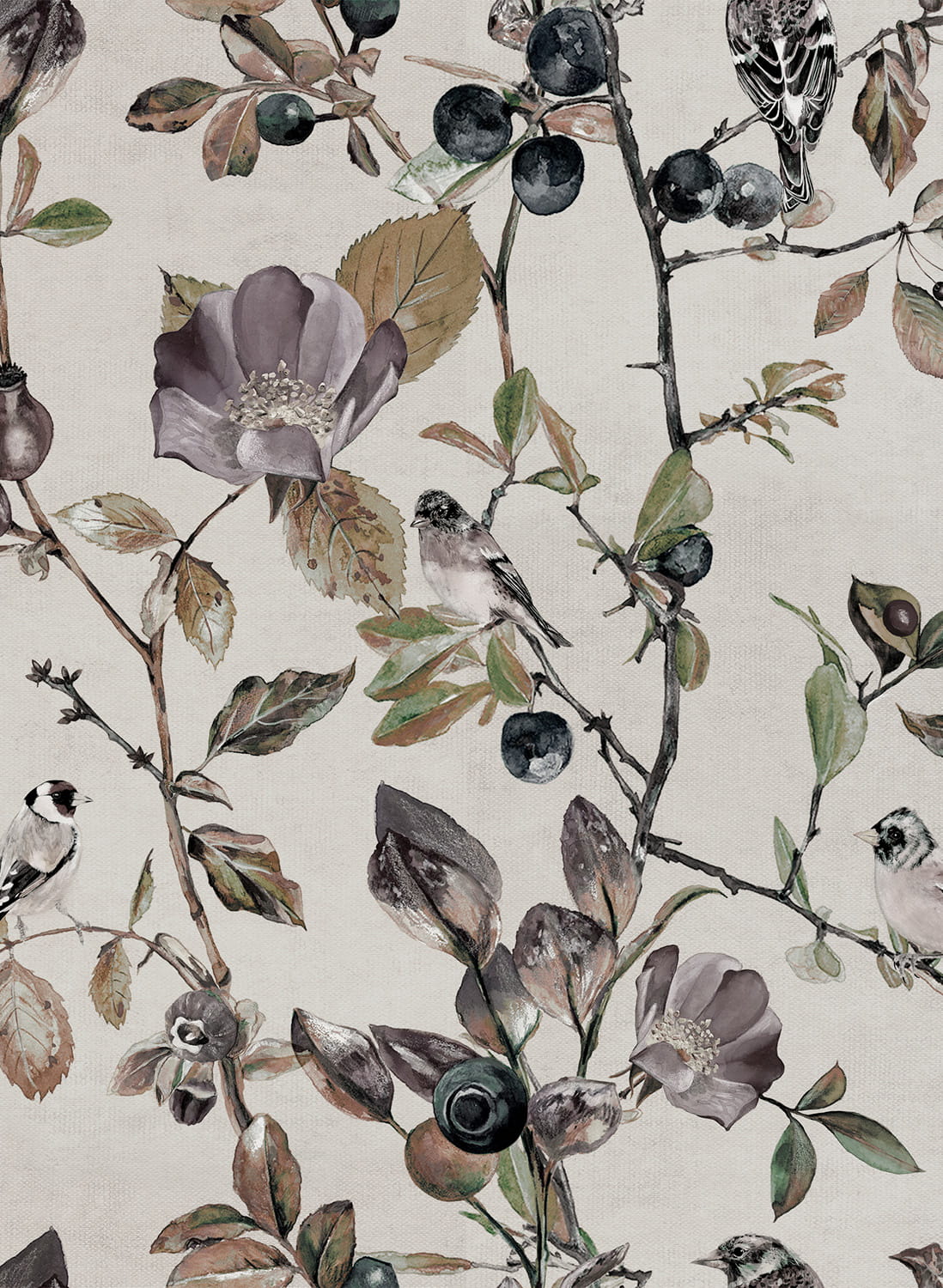Tapete Goldfinch Song - Pear
