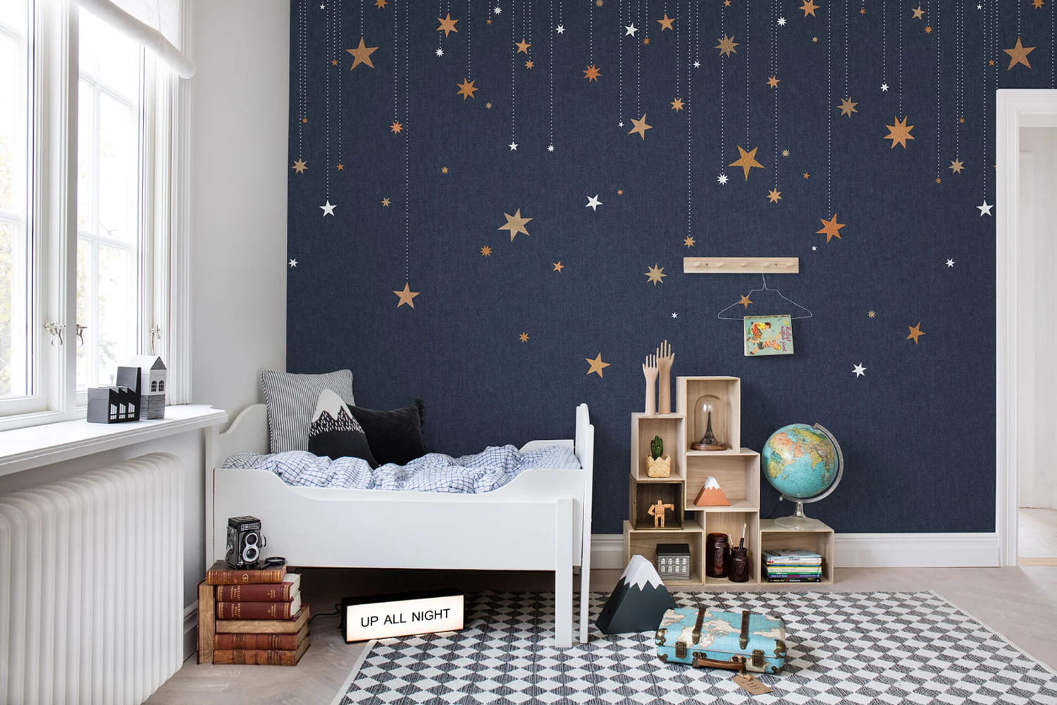 Wandbild Stargazing - Blue
