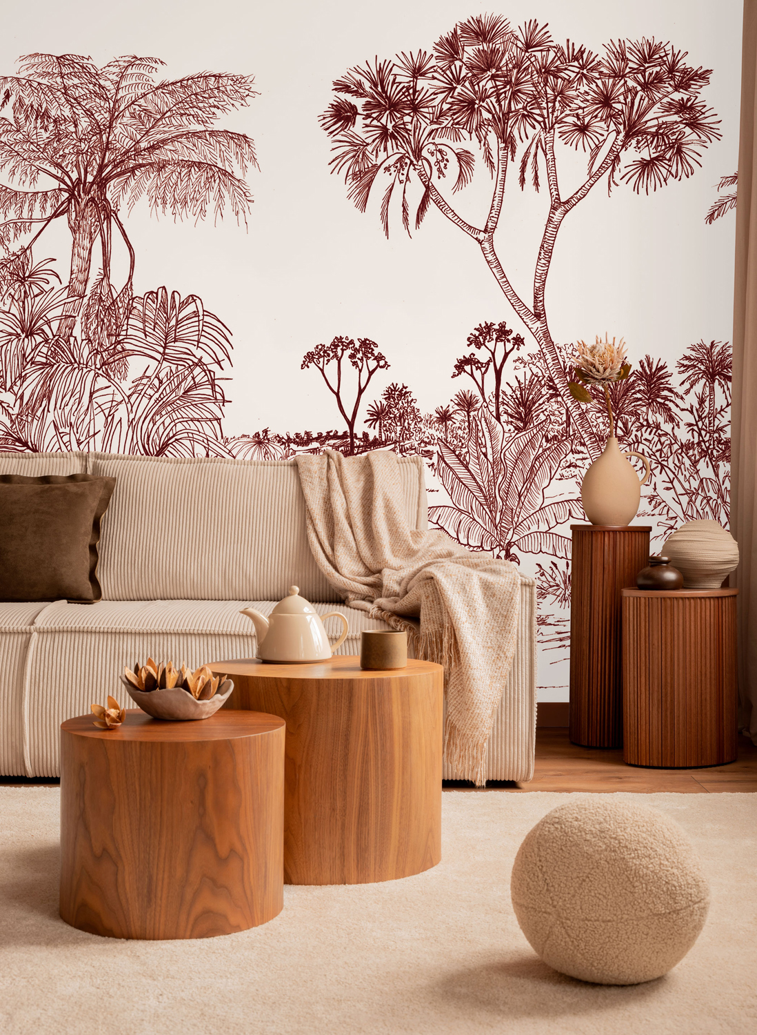 Wandbild Savane