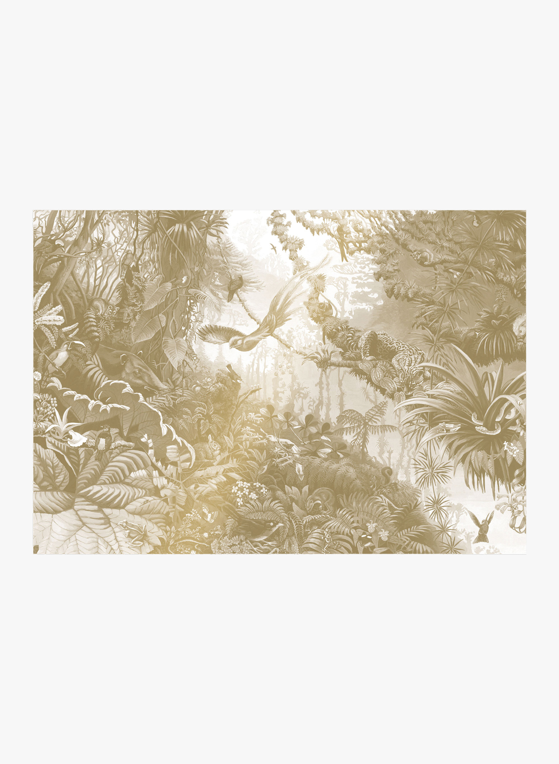 Wandbild Tropical Landscapes Gold 2 - XL