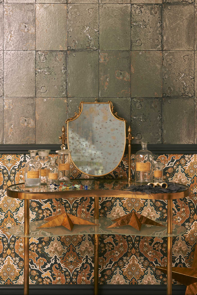 Tapete Antique Mirror - Silver