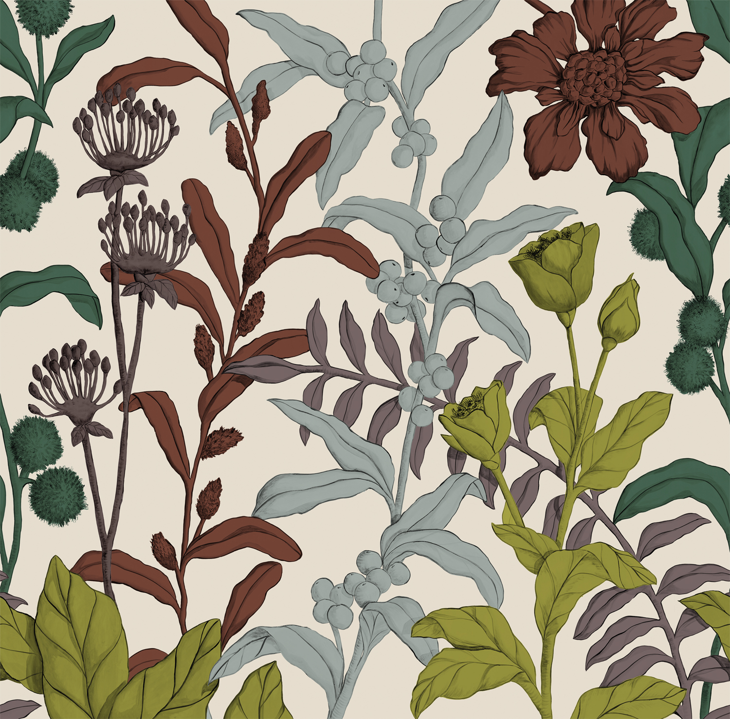 Wandbild Petals and Berries - MHP92
