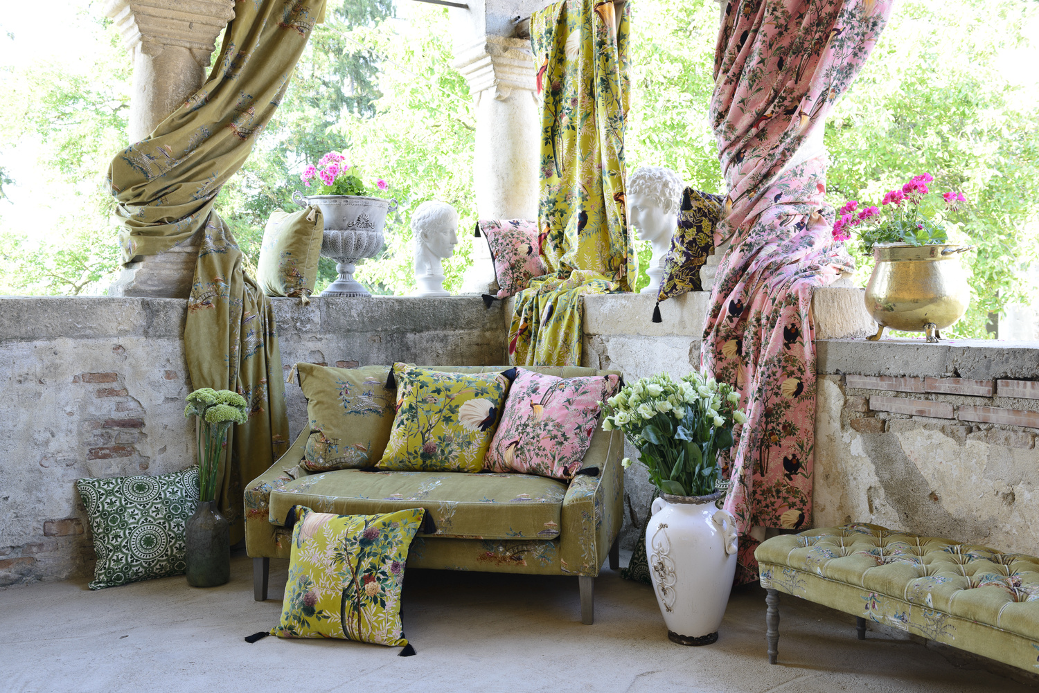 Stoff Chinoiserie - Velvet - FB00027