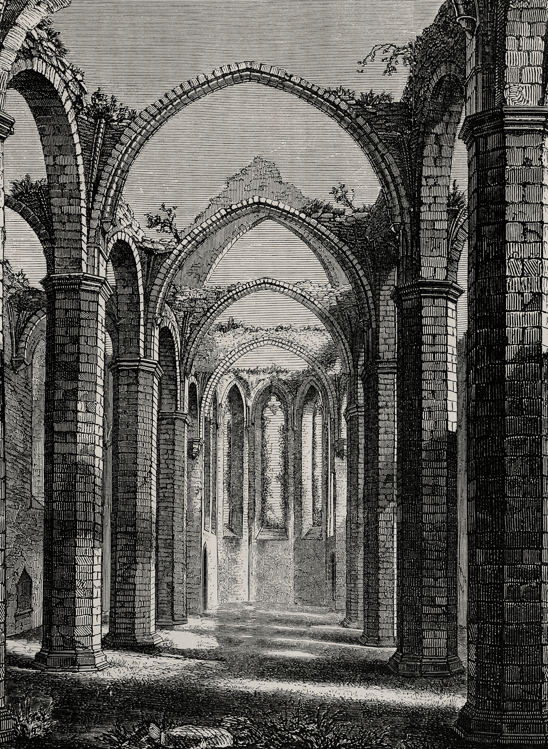 Wandbild Gothic Arches - Vintage