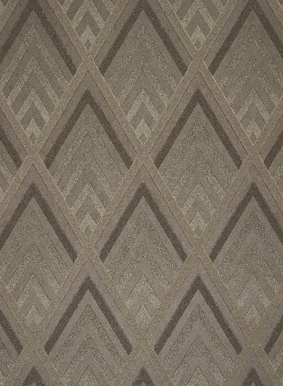 Tapete Jazz Age Geometric - Bronze metallic