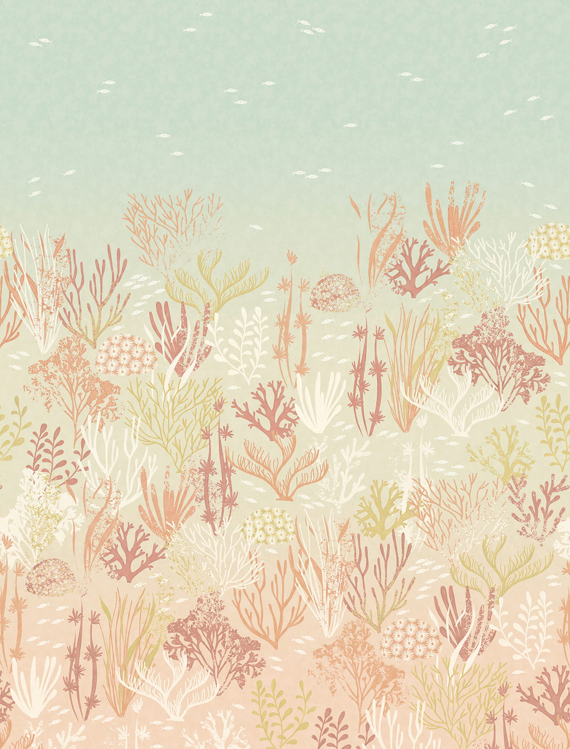 Wandbild Coral - Blue