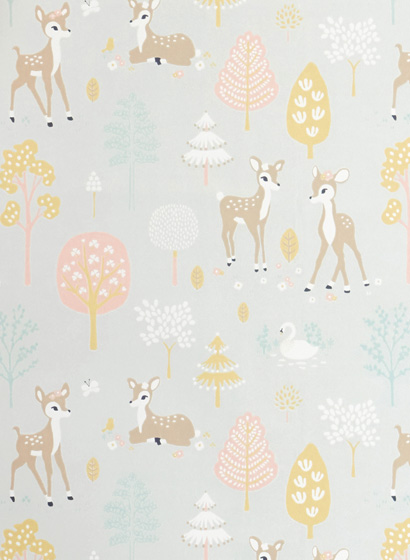 Tapete Golden Woods - Soft Grey
