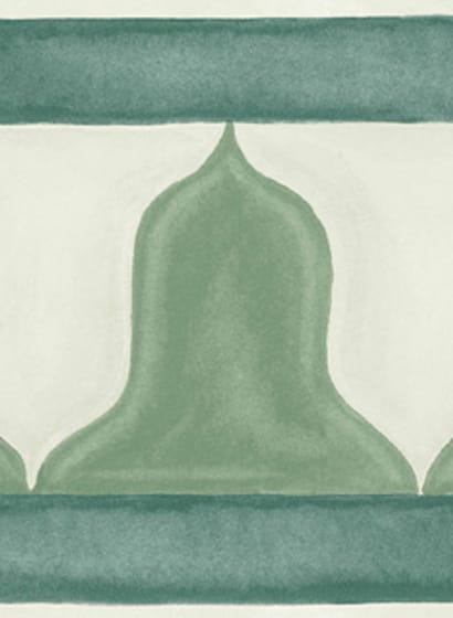 Tapetenbordüre Zellige Border - Olive