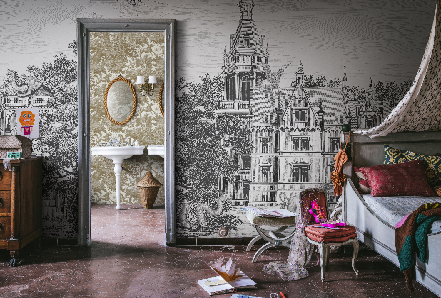 Wandbild Fairyland - Graphite