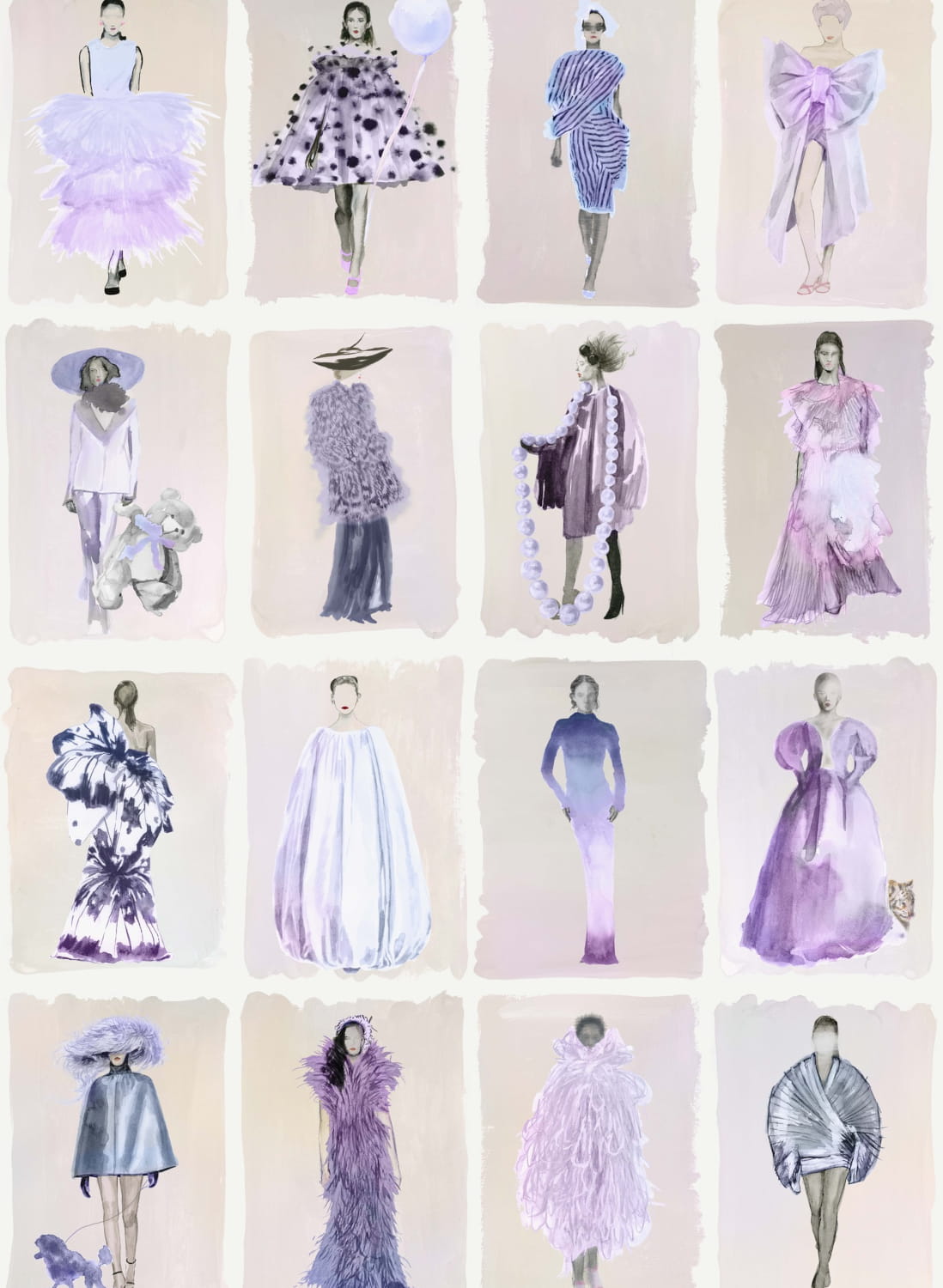 Tapete Couture Carousel - Lavender
