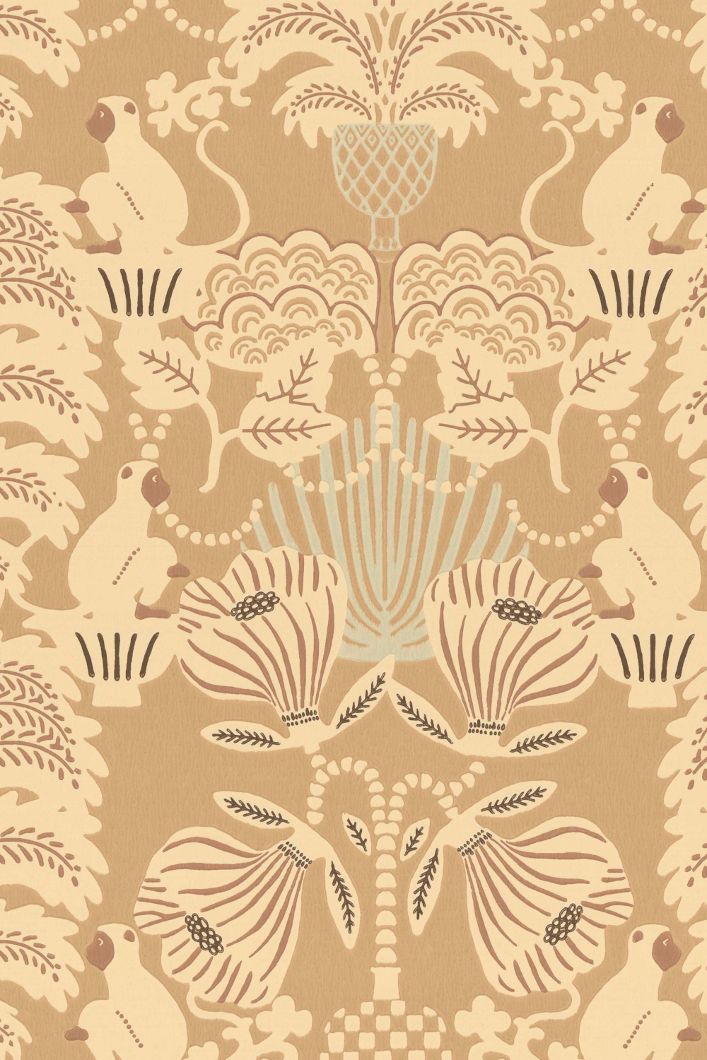 Tapete Hello Monkey - Camel Brown
