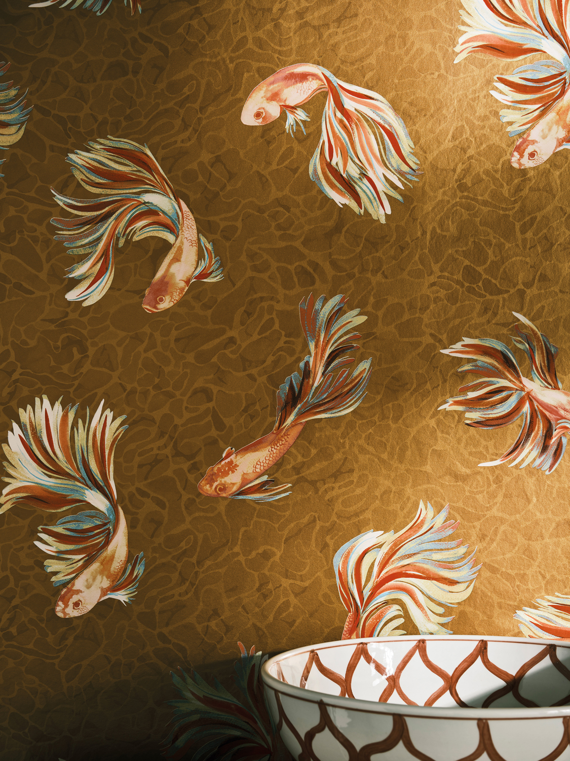 Tapete Aquaria - Metallic Gold