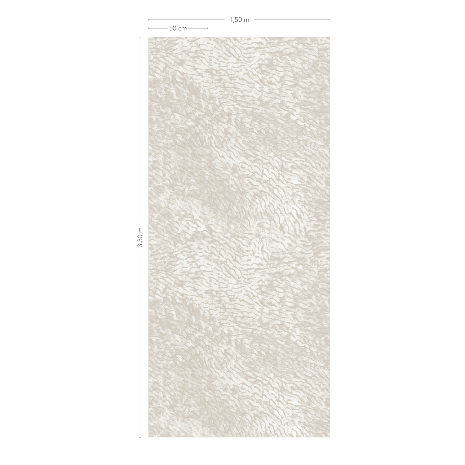 Wandbild Cascade - Creme