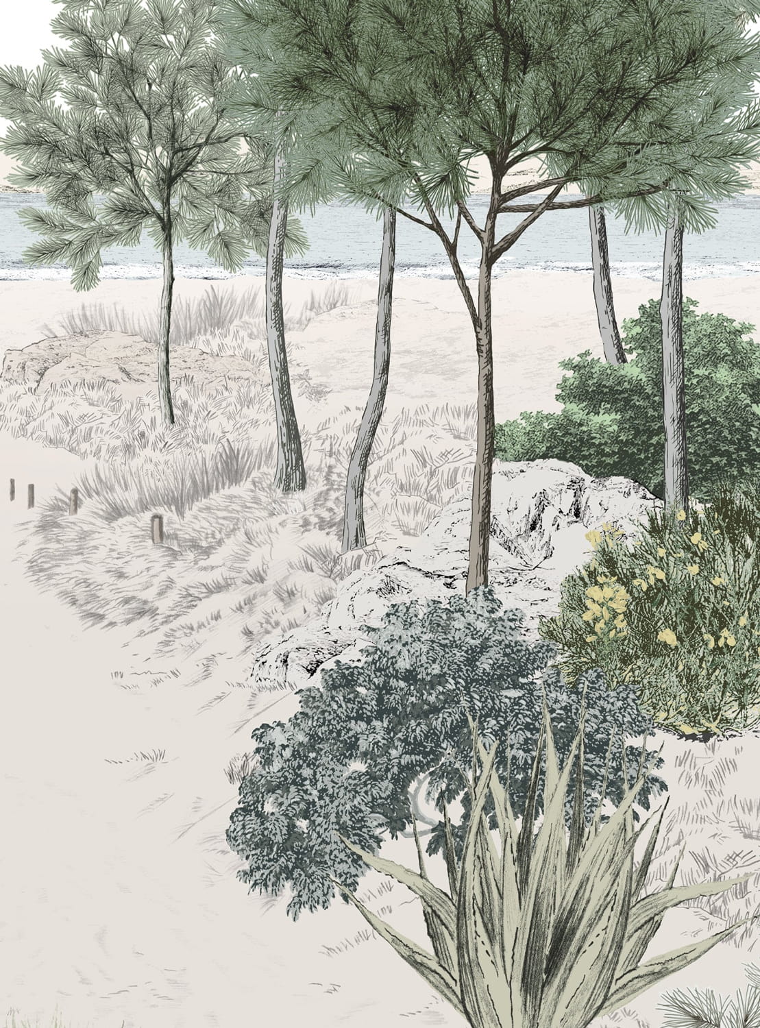 Wandbild Dune Naturel - Panel A