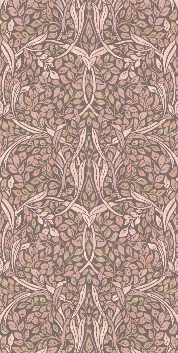 Tapete Swirling Leaves - Autumn