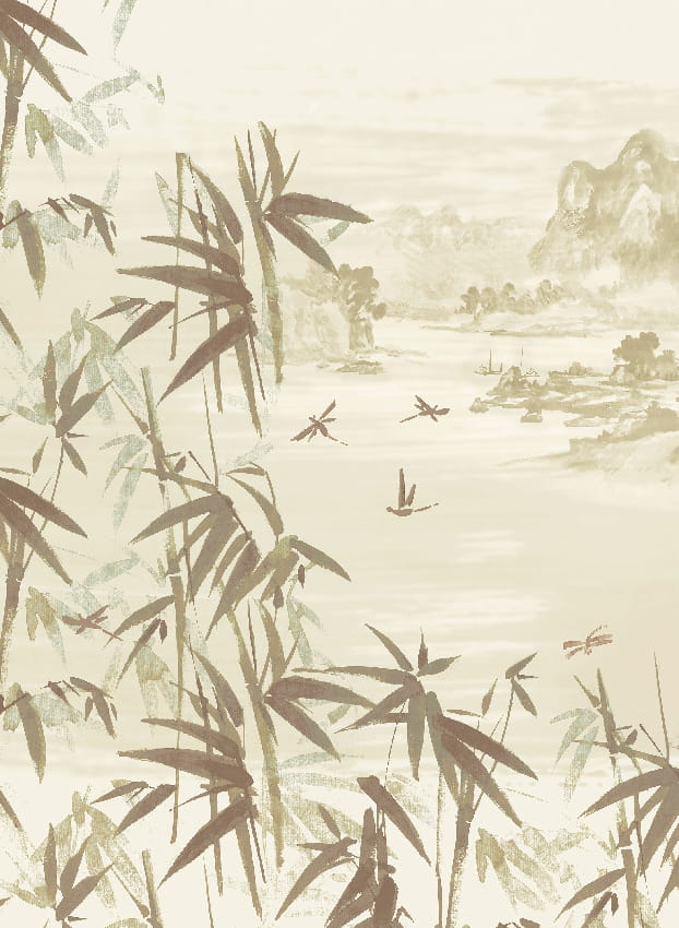 Wandbild Ine - Sepia Panel 4