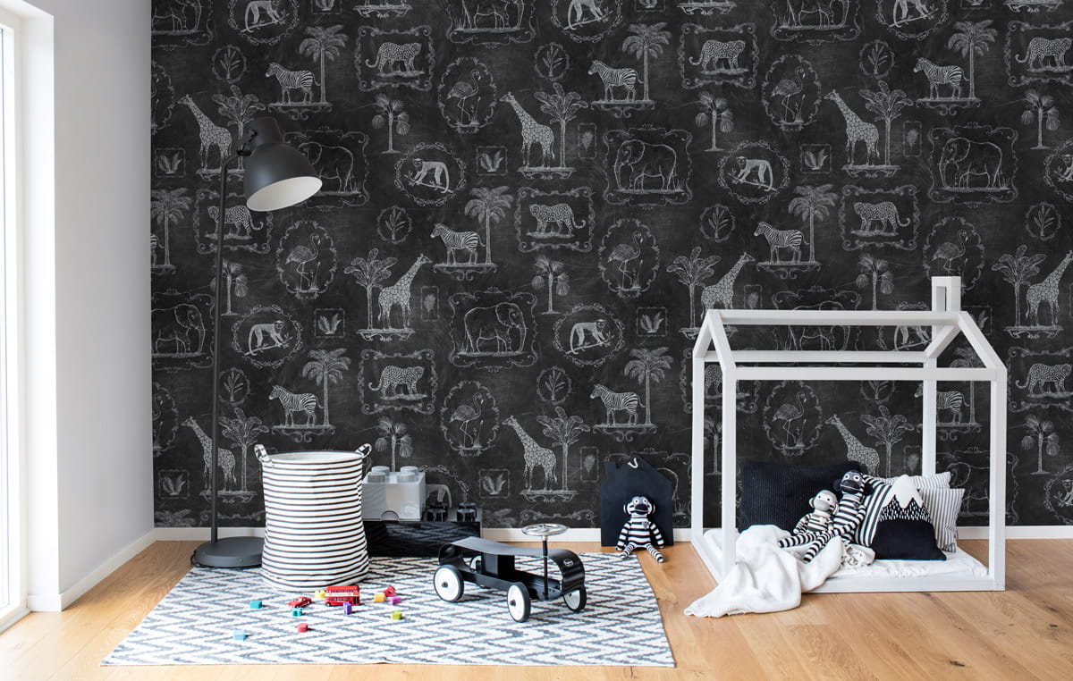 Wandbild Animal Party - Blackboard