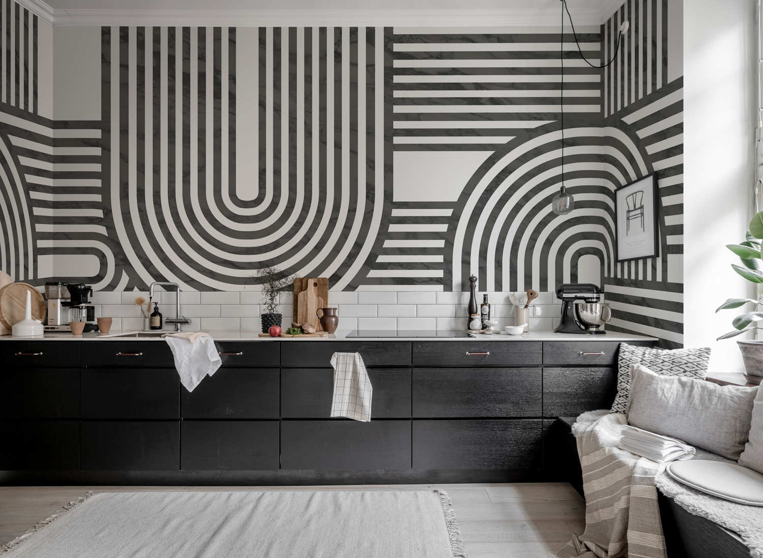 Wandbild Twine - Graphite