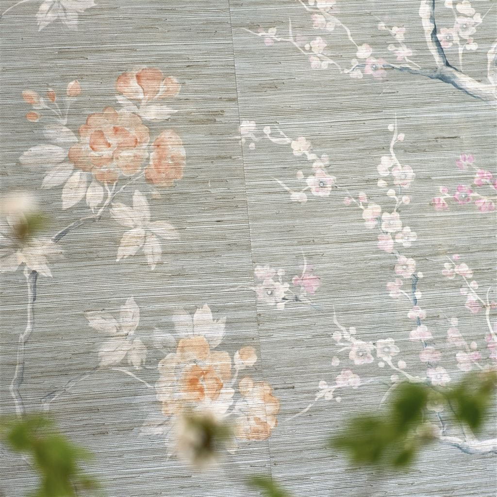 Wandbild Manohari Grasscloth - Blossom