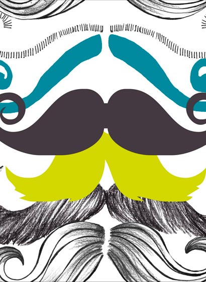 Tapete Different Moustaches - WP20089