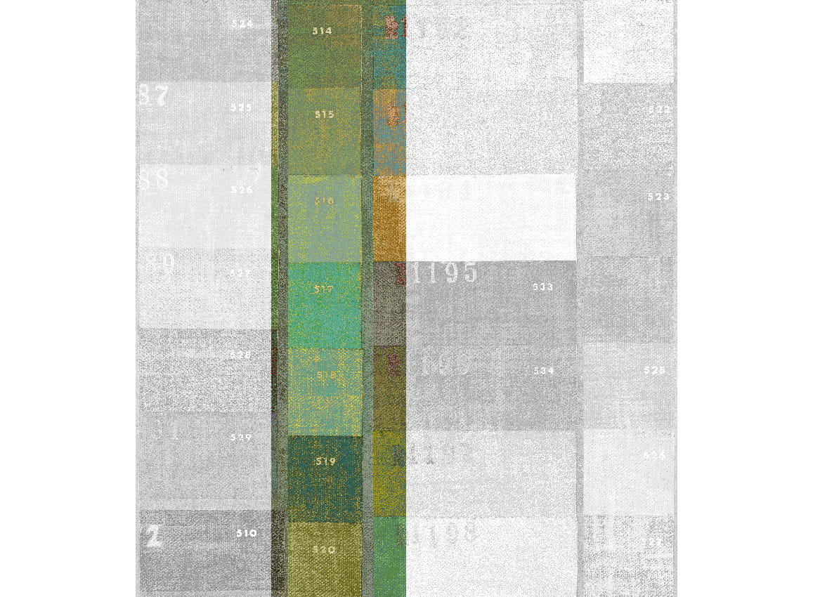 Wandbild Festival - Green Panel 2