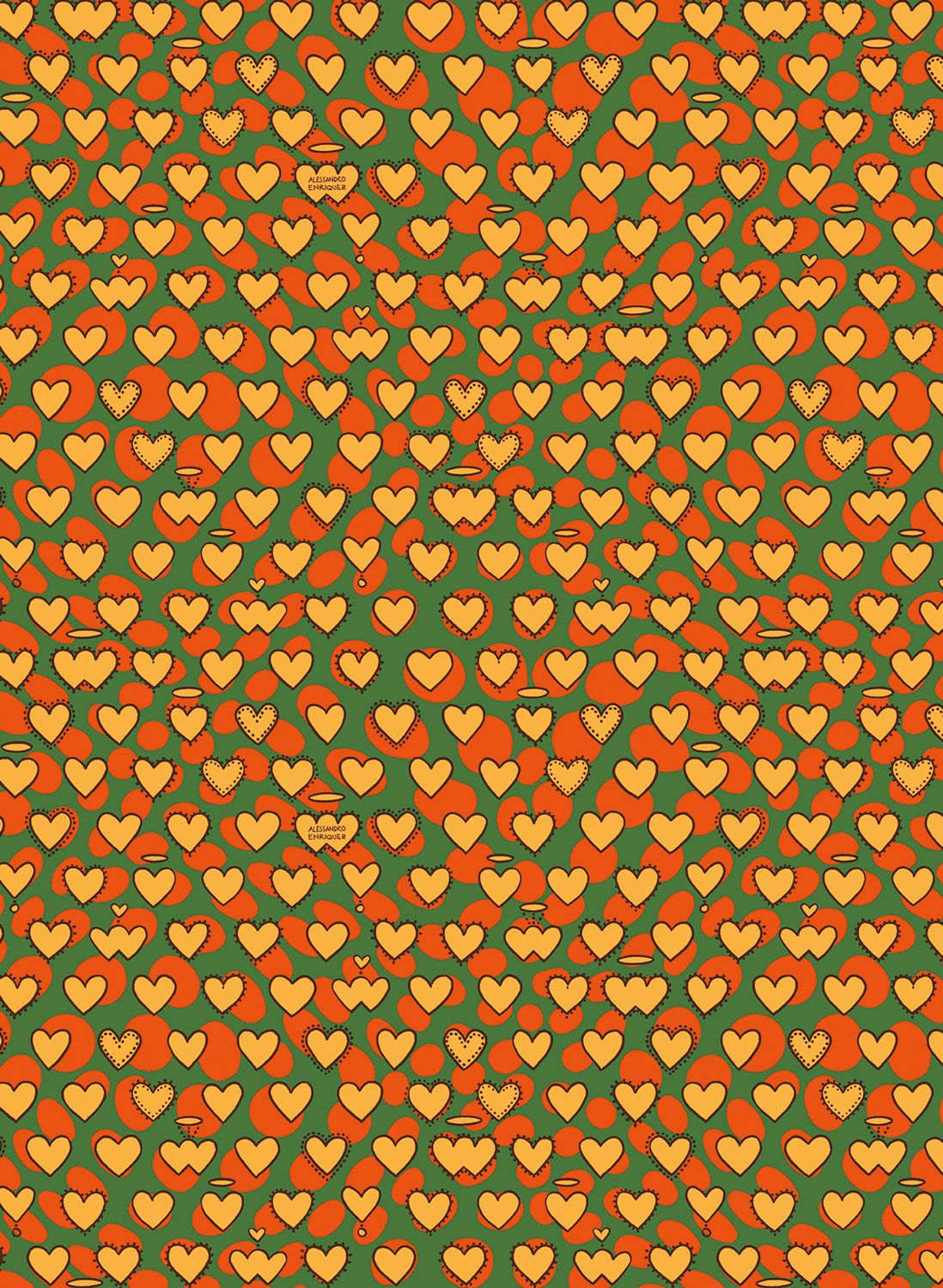 Tapete Psyco Cuori - 25502