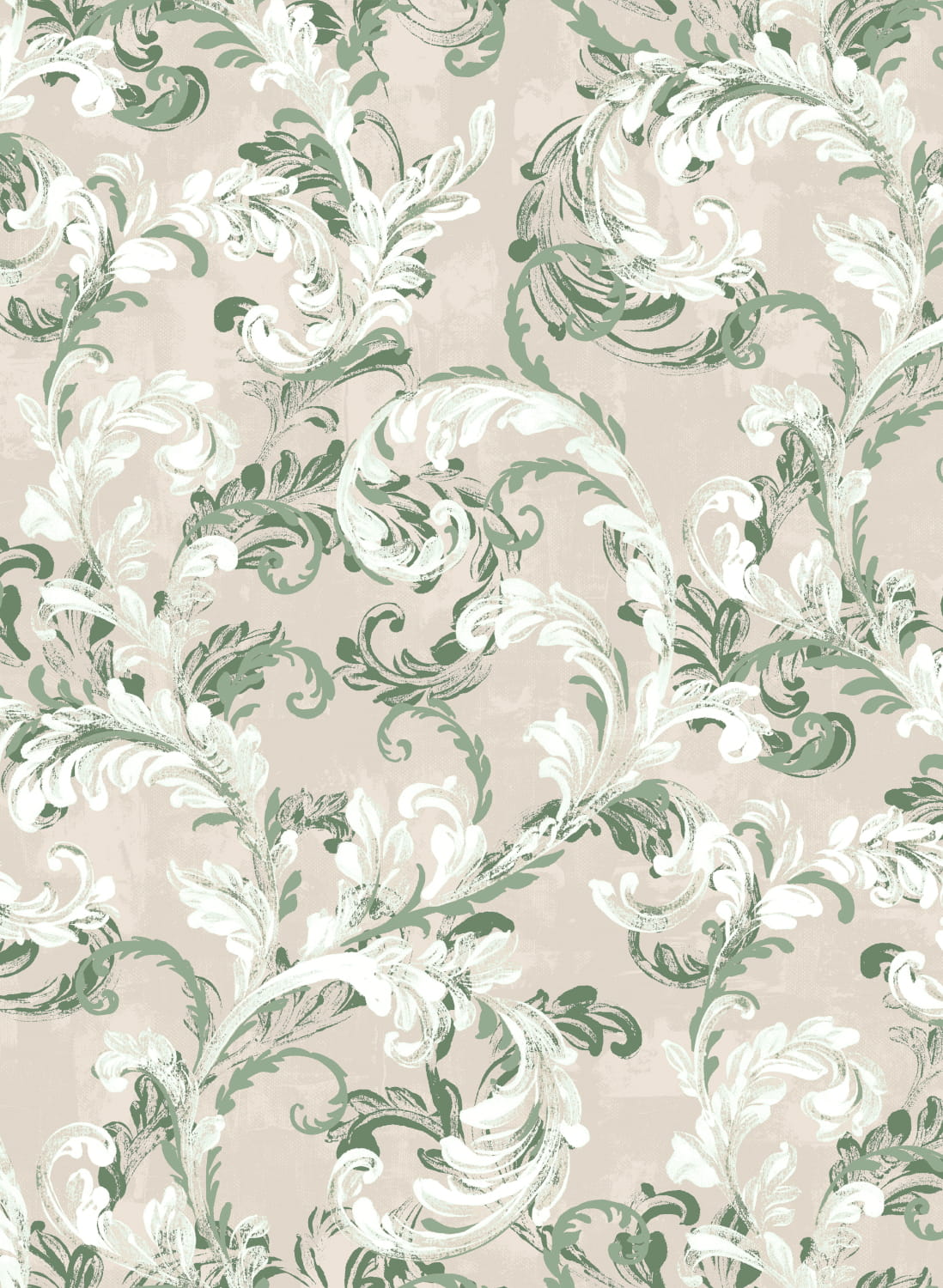 Tapete Byzantine Damask - Sage