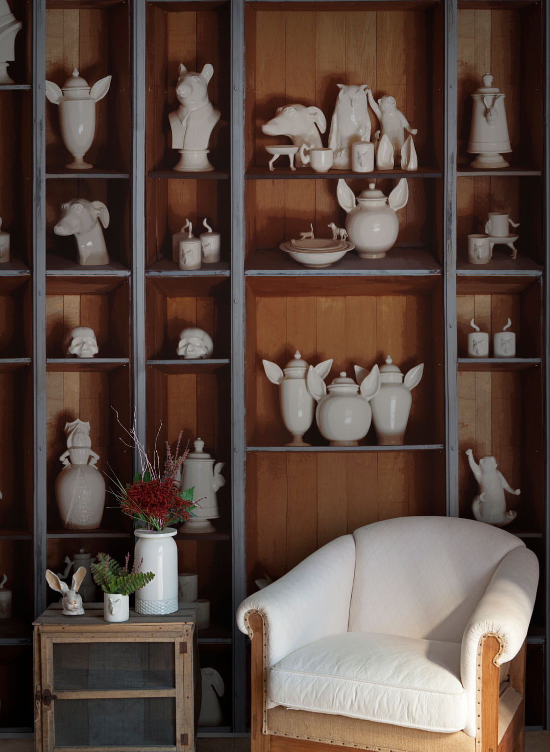 Wandbild Ceramic Fauna