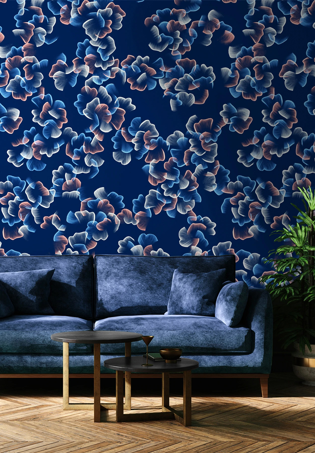 Wandbild Printemps - Bleu