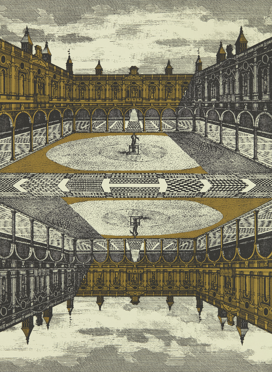 Tapete Royal Exchange - Paris Grey/ Gold