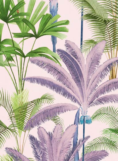 Tapete Palmeras - Purple