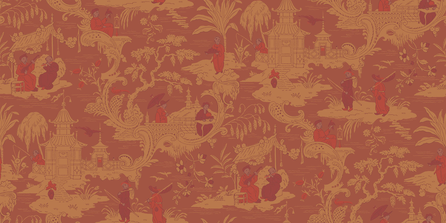 Tapete Chinese Toile - Red