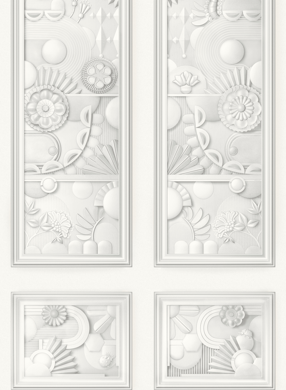 Wandbild Greenhouse Gathering Window - Architectural White