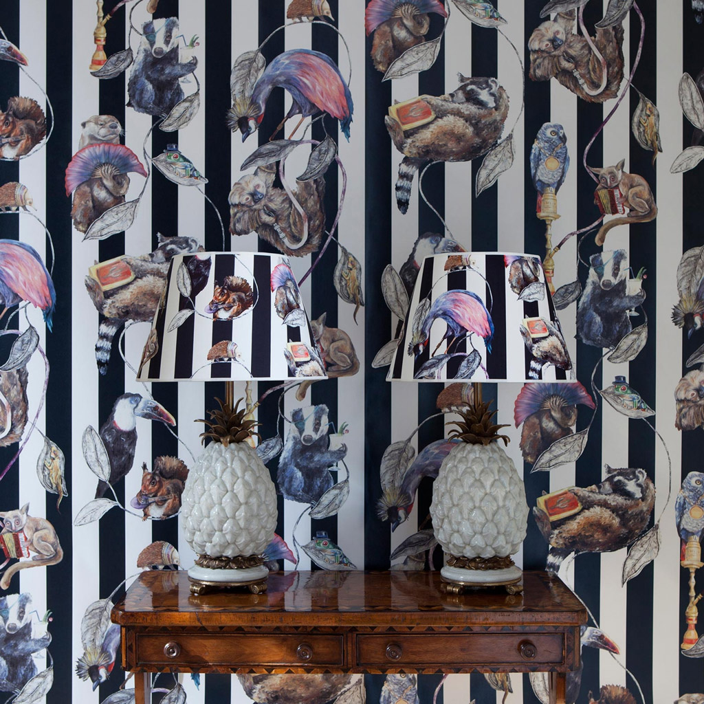 Wallpaper Hackney Empire - Midnight Stripe